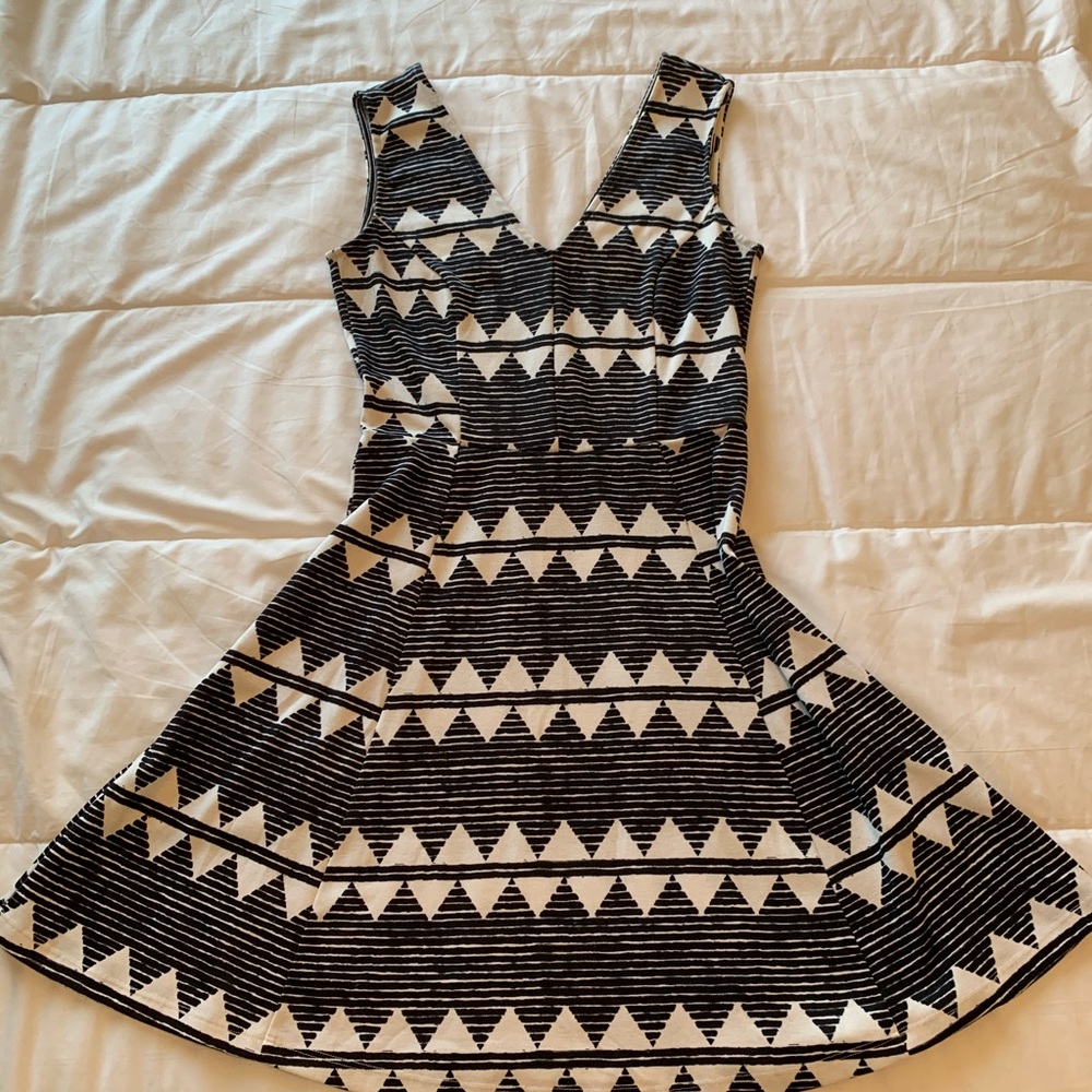 Abstract Print Dress